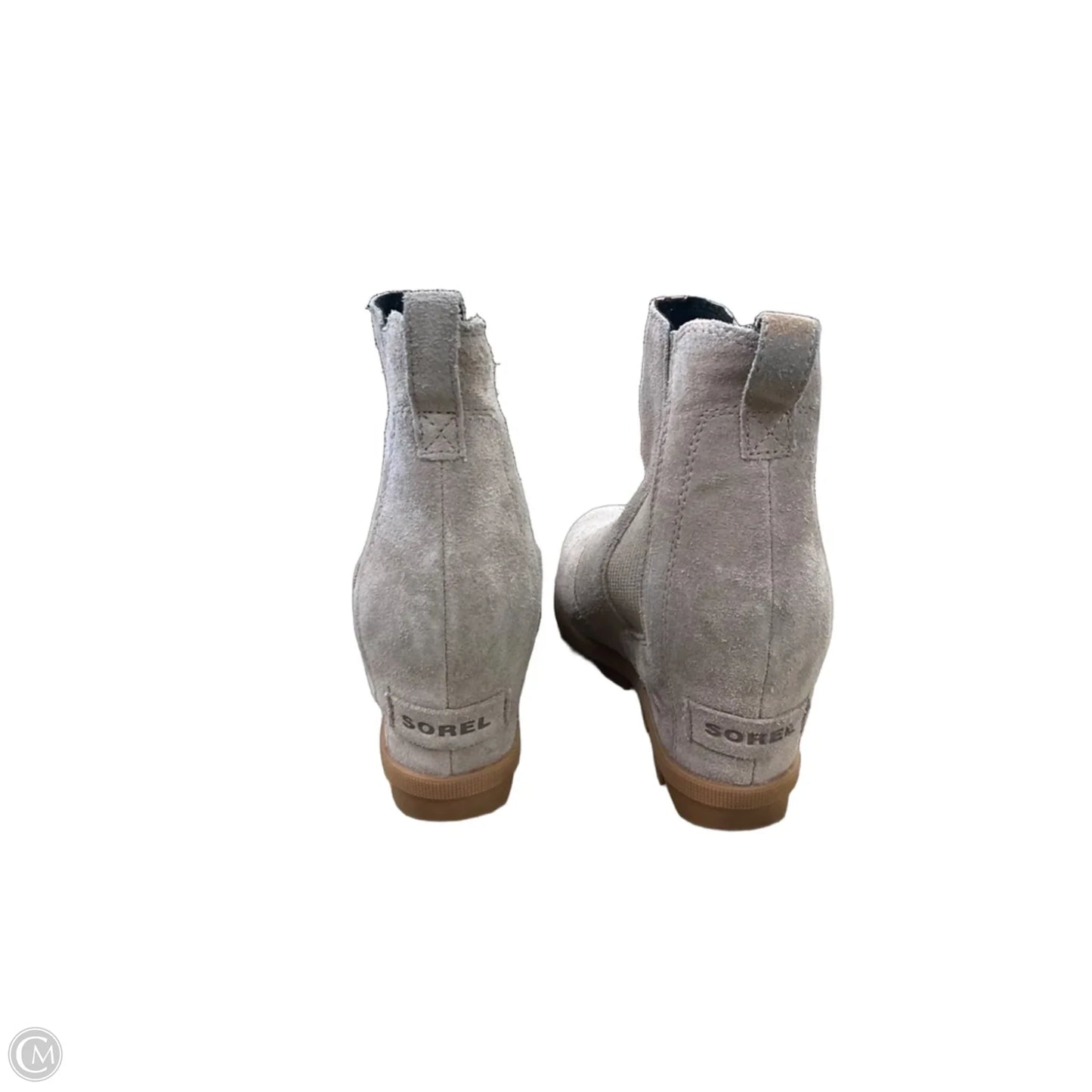 Boots Ankle Heels By Sorel In Grey, Size: 7.5