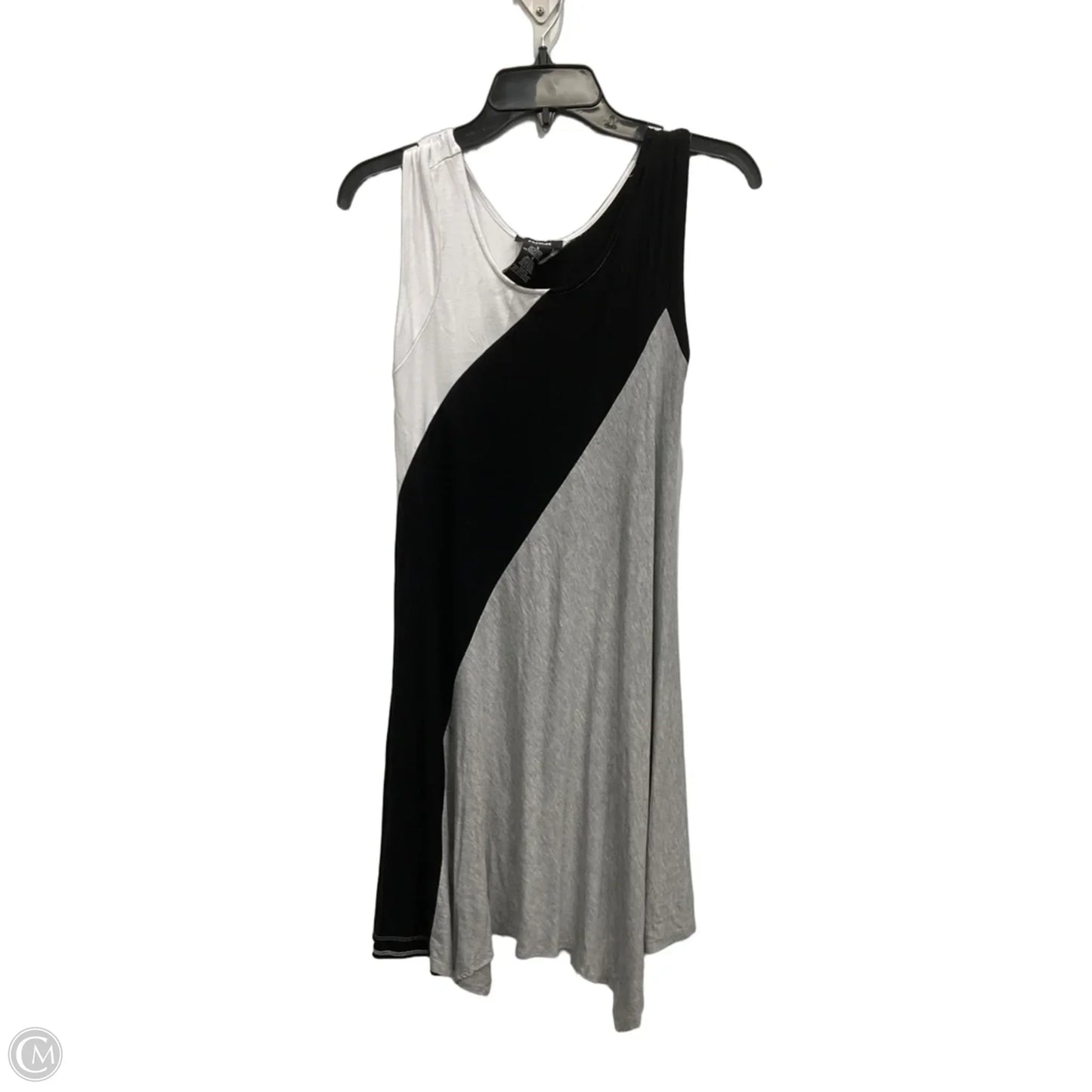 Dress Casual Midi By Premise In Black & Grey, Size: S