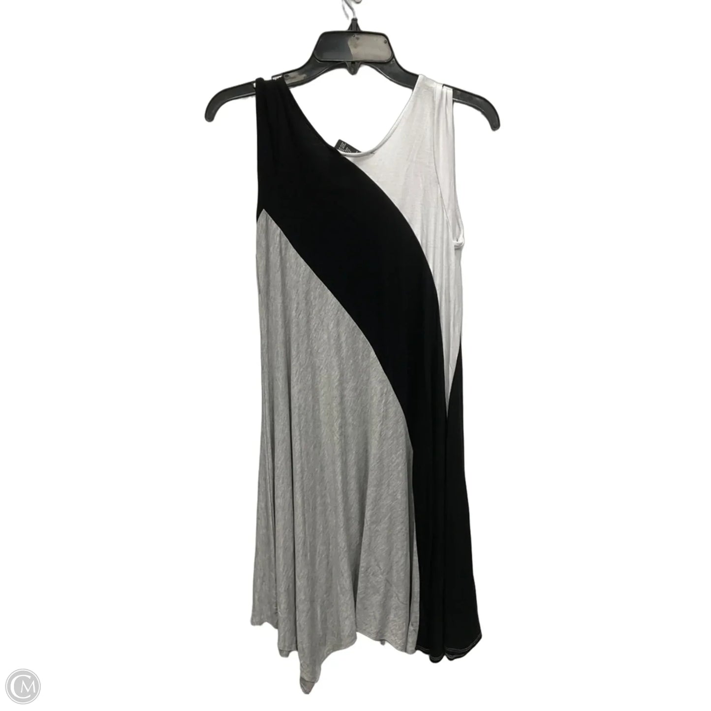 Dress Casual Midi By Premise In Black & Grey, Size: S