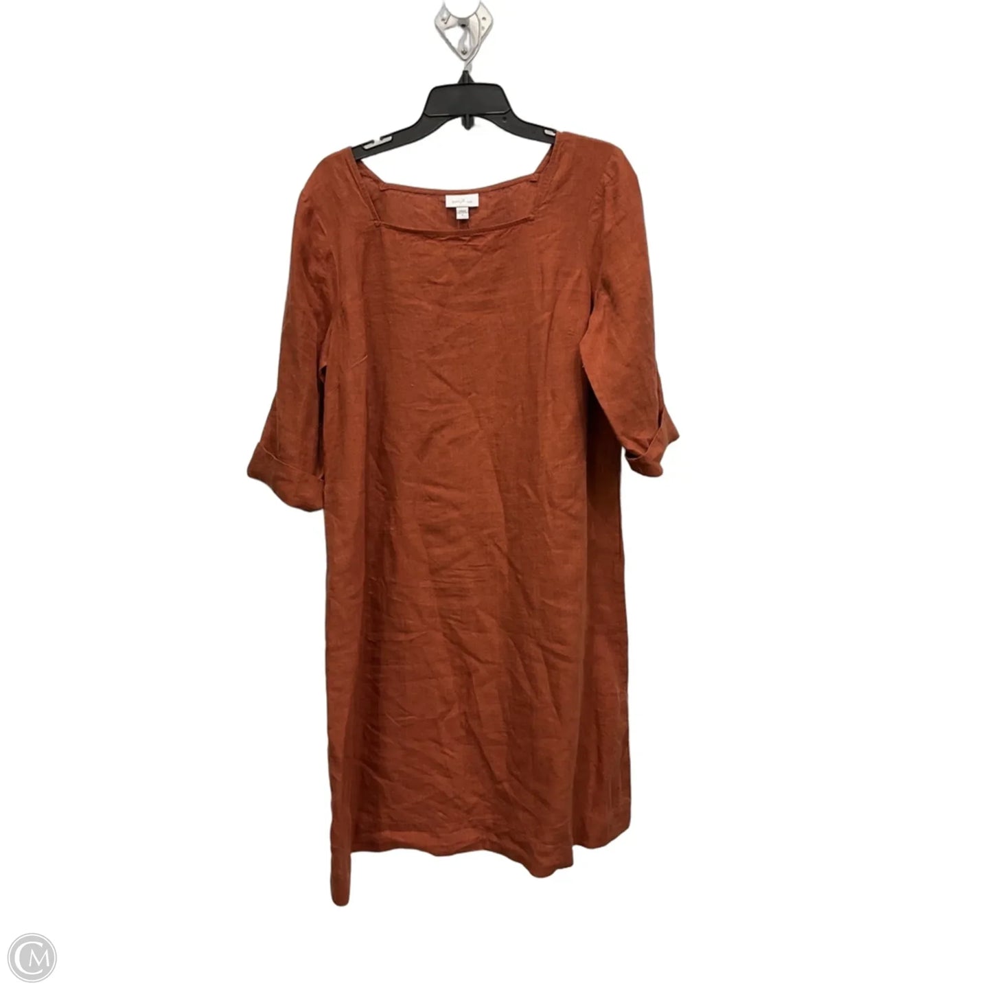 Dress Casual Midi By J. Jill In Brown, Size: M