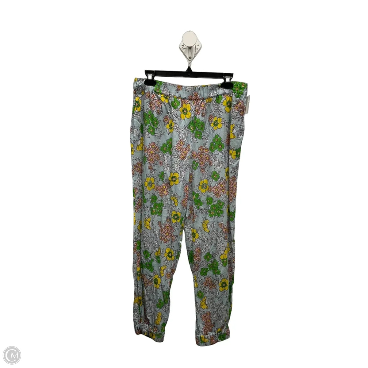 Pants Designer By Tory Burch In Floral Print, Size: L