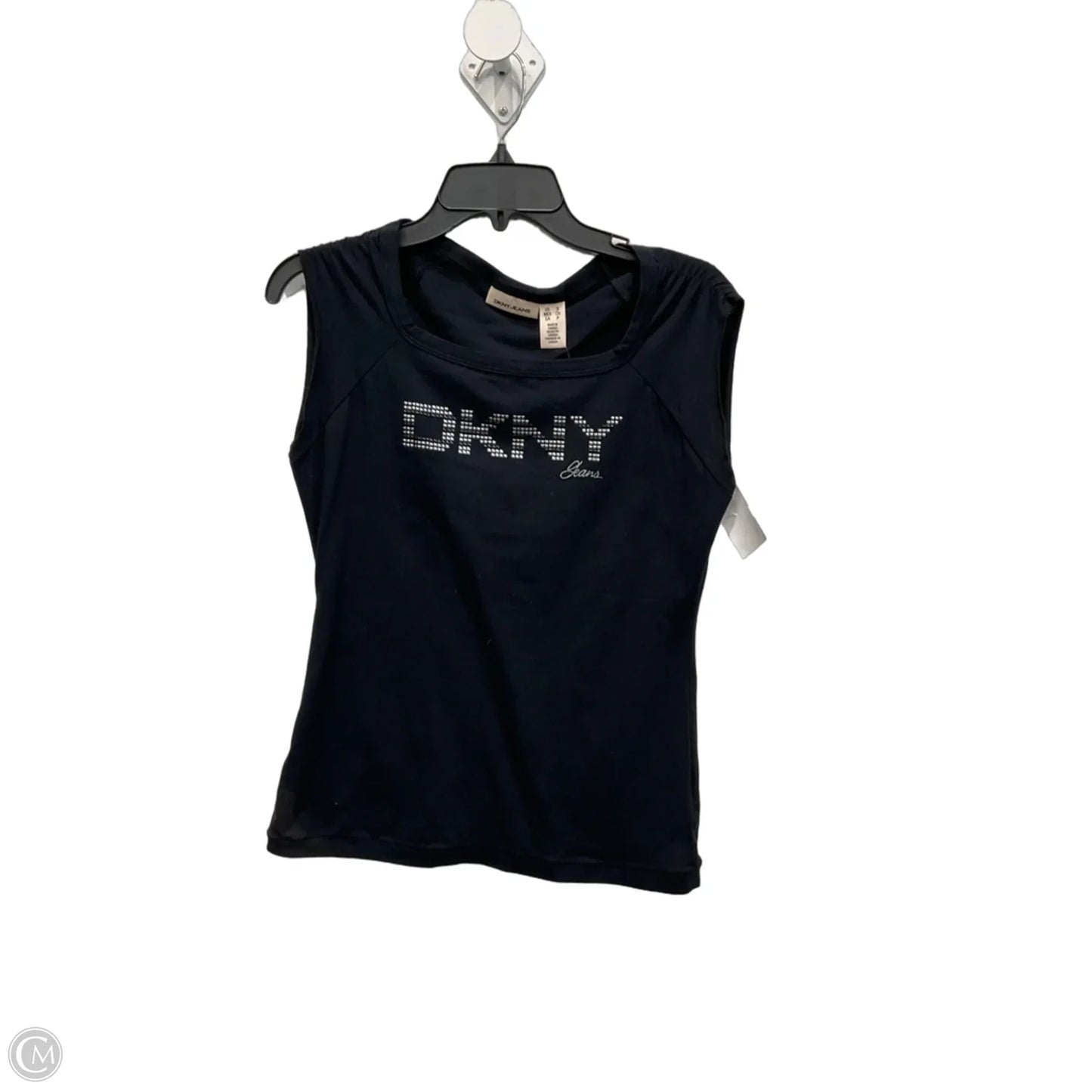 Top Sleeveless By Dkny In Black, Size: S