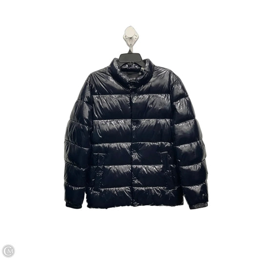 Jacket Puffer & Quilted By Calvin Klein In Navy, Size: M