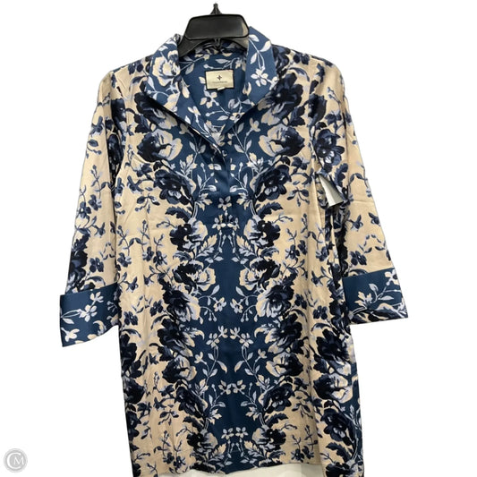 Dress Designer By Tuckernuck In Blue & Tan, Size: Xs