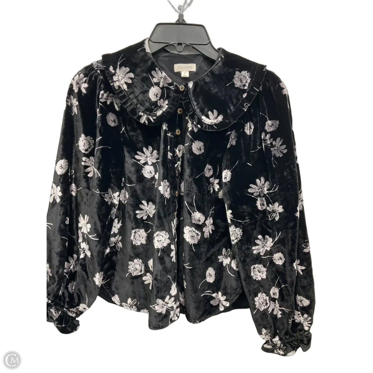 Blouse Long Sleeve By Pilcro In Black, Size: S