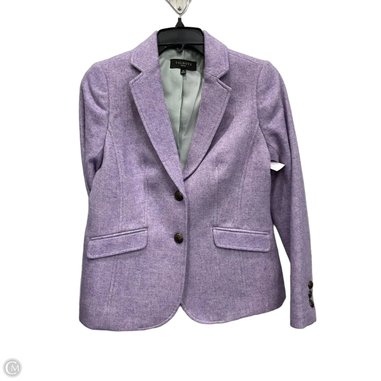 Blazer By Talbots In Purple, Size: Xs