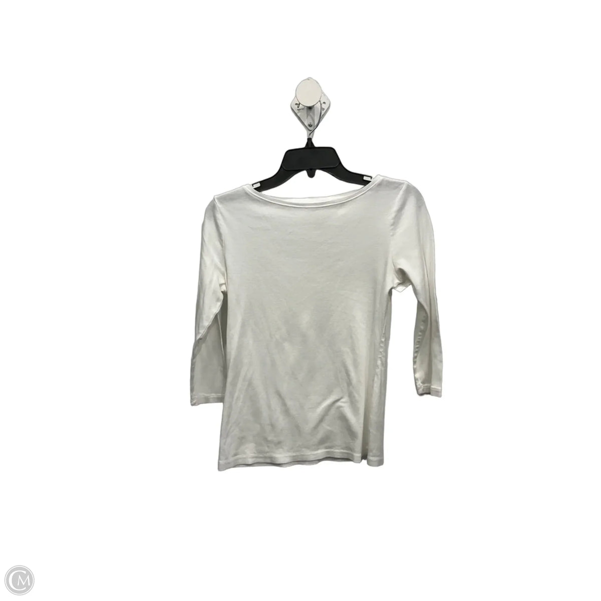 Top Long Sleeve By Talbots In White, Size: S