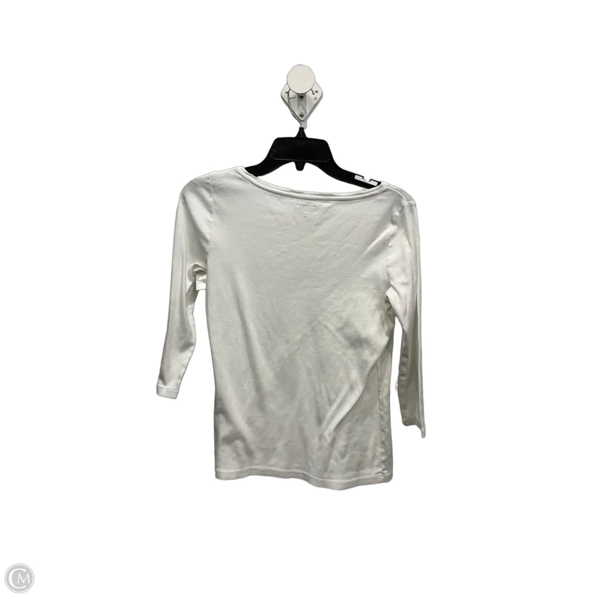 Top Long Sleeve By Talbots In White, Size: S