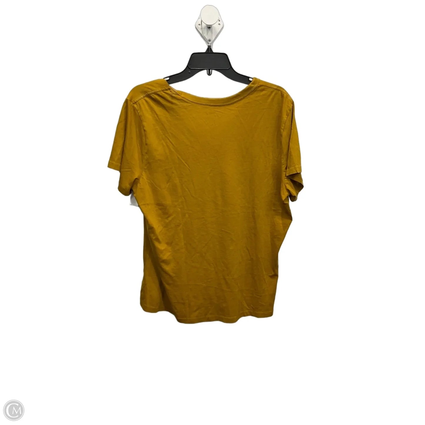 Top Short Sleeve Basic By Universal Thread In Yellow, Size: Xxl
