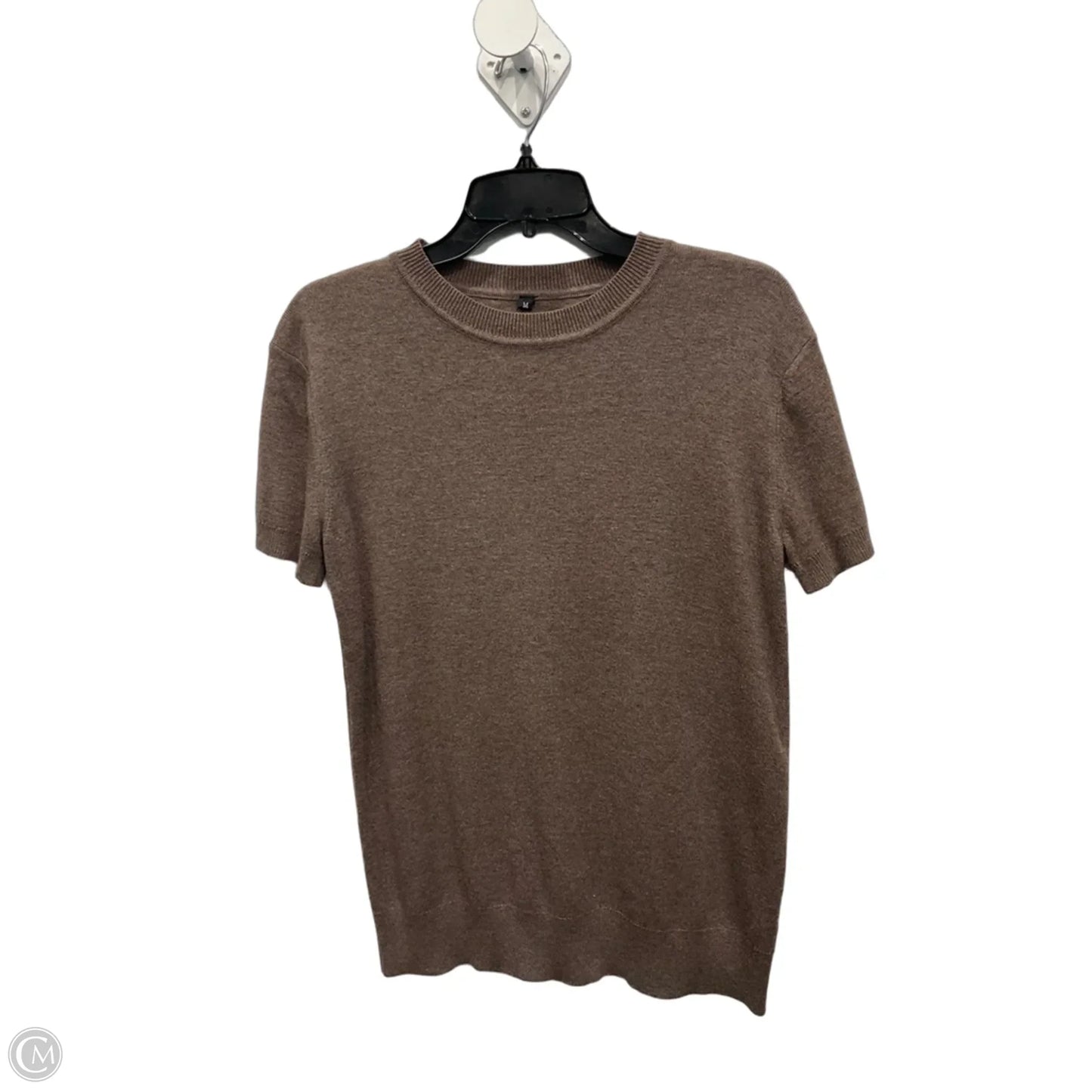 Top Short Sleeve Basic By Clothes Mentor In Brown, Size: M