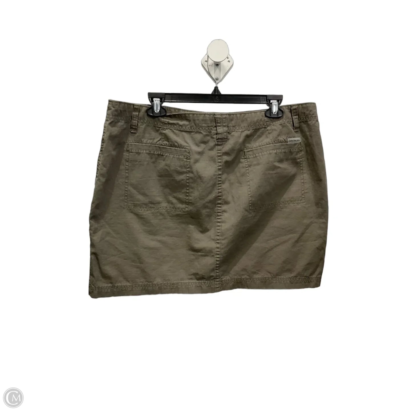 Skirt Midi By Calvin Klein In Green, Size: 16