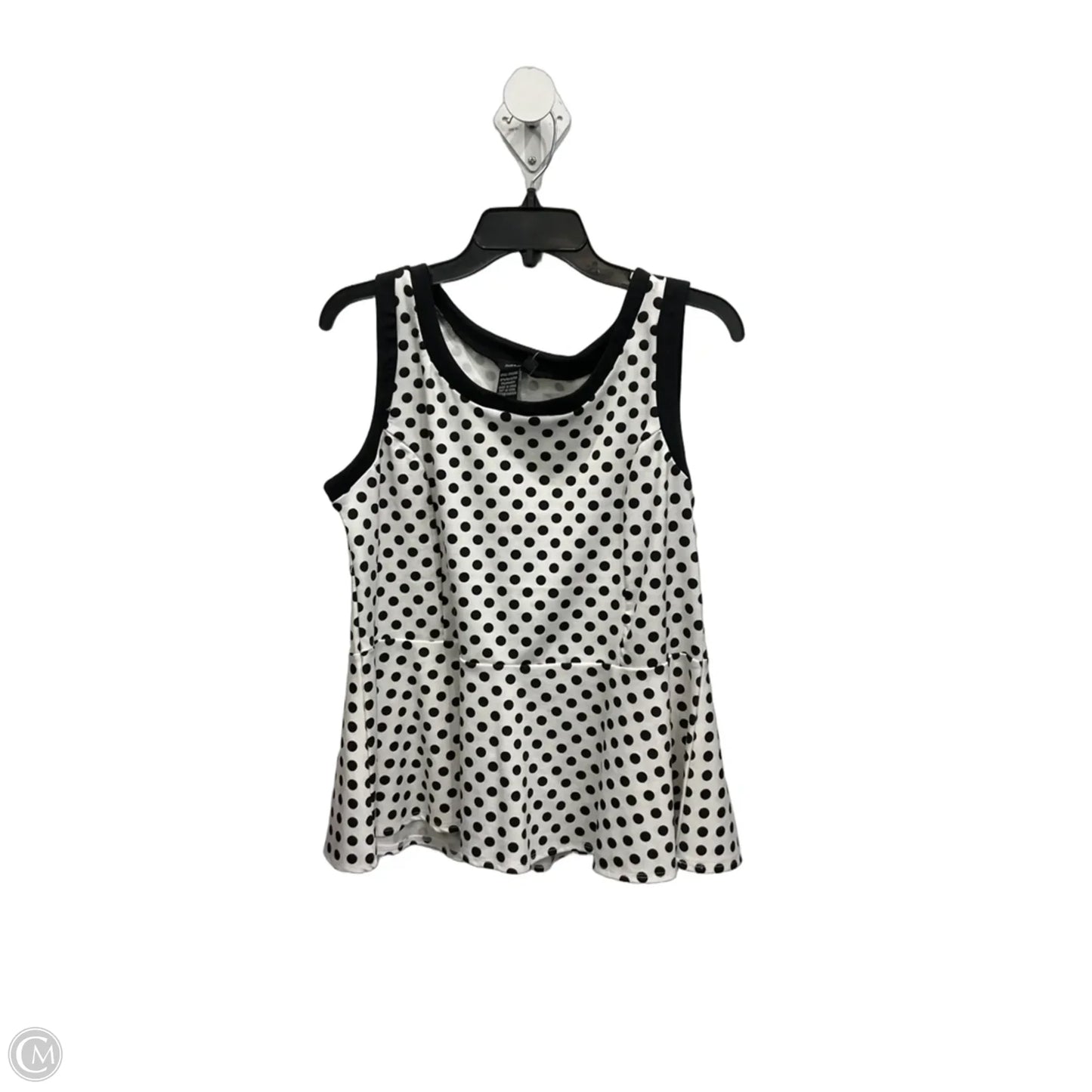 Top Sleeveless By Jules & Leopold In Polkadot Pattern, Size: L