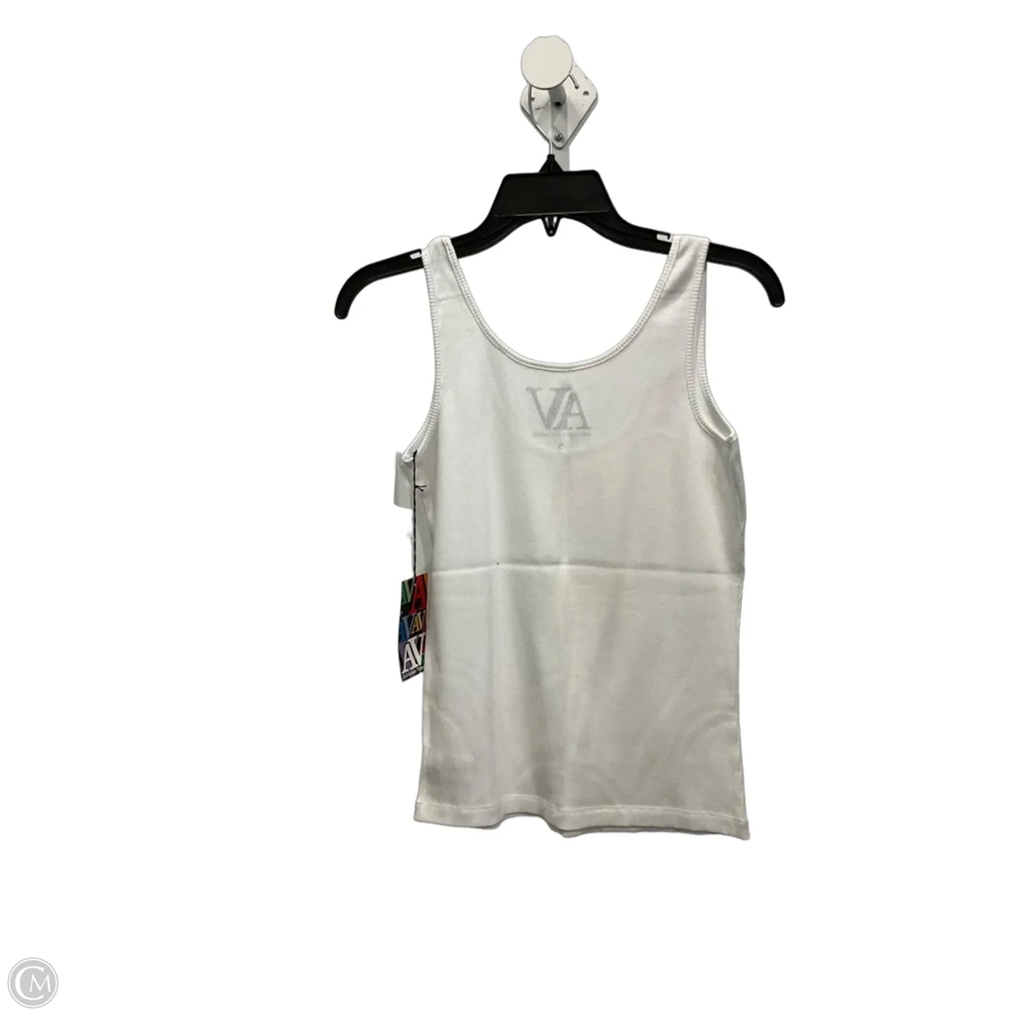 Top Sleeveless Basic By Adrienne Vittadini In White, Size: S