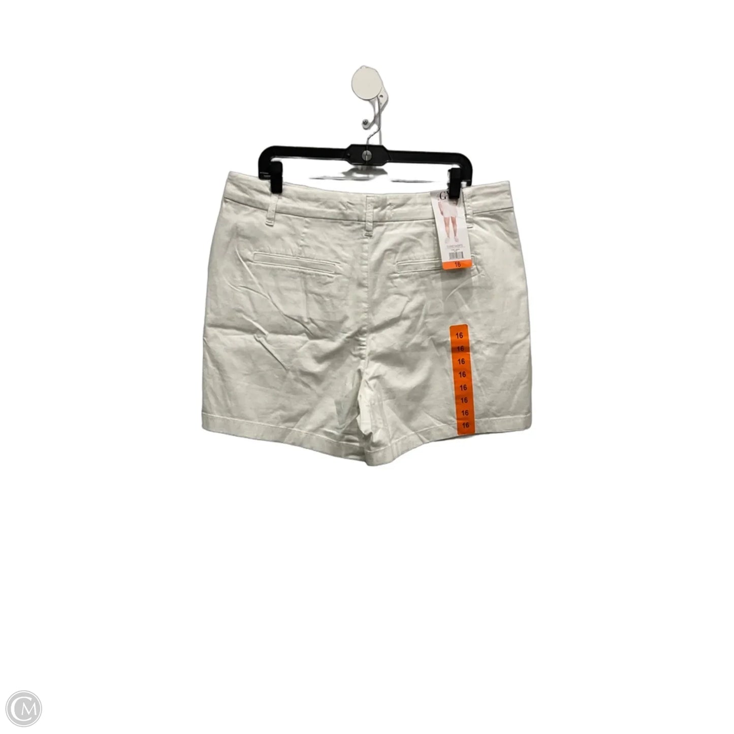 Shorts By Gloria Vanderbilt In White, Size: 16