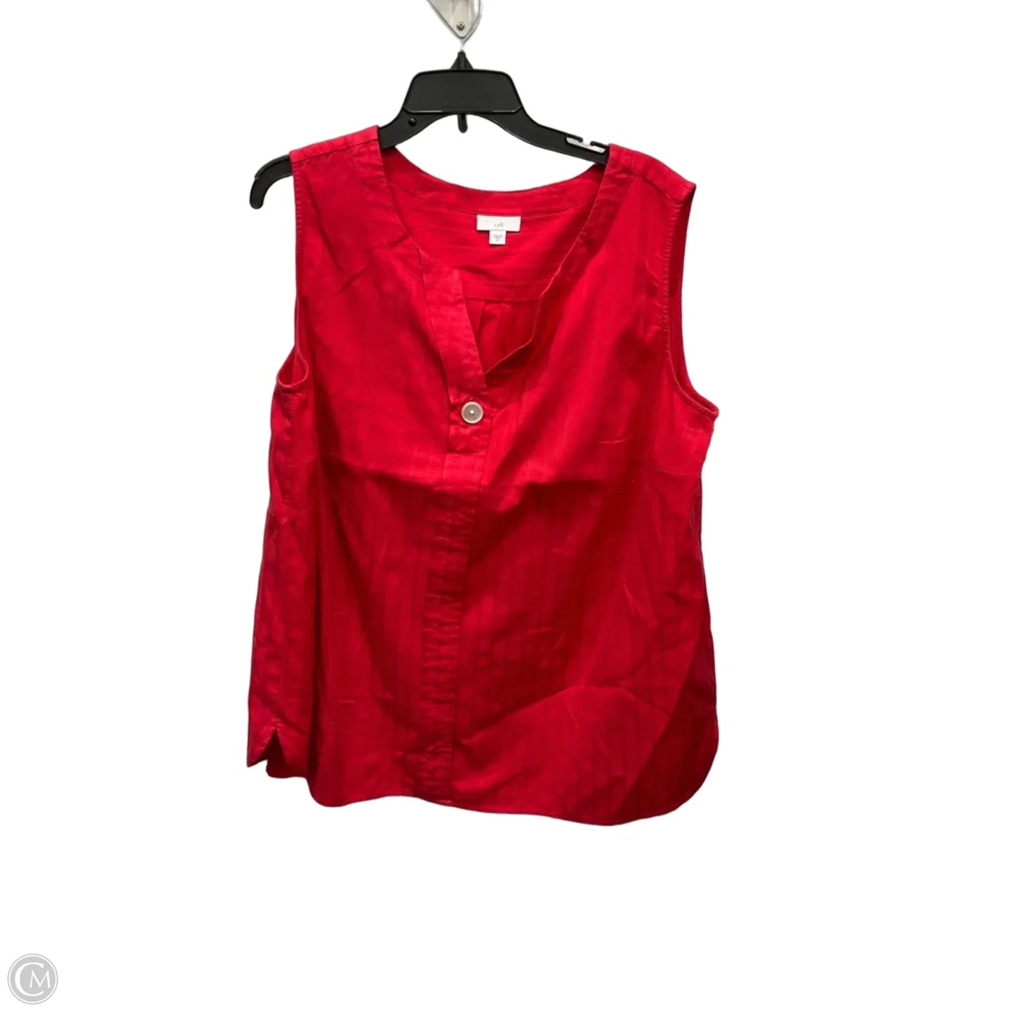 Top Sleeveless Basic By J. Jill In Red, Size: 2x