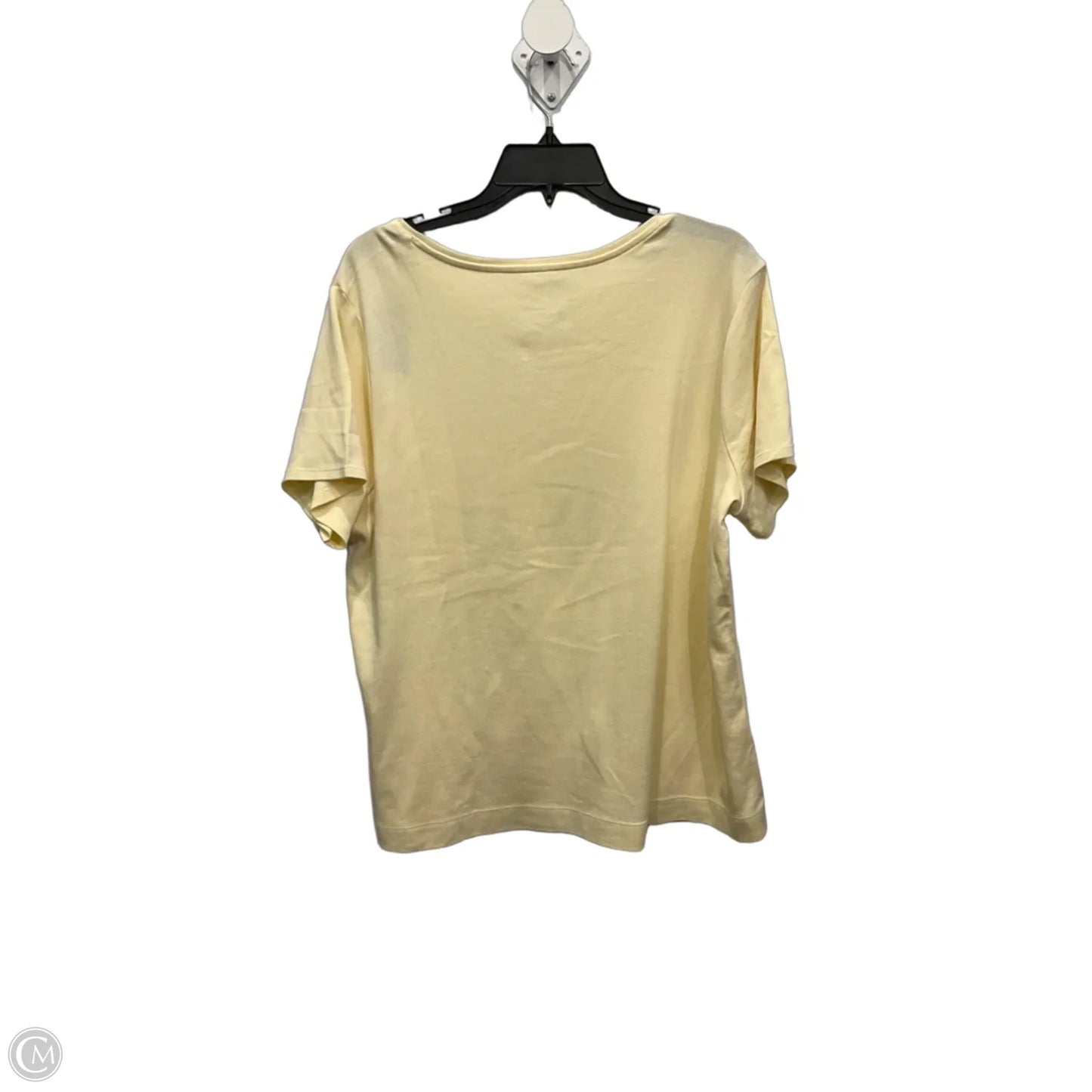 Top Short Sleeve Basic By J. Jill In Yellow, Size: Xl