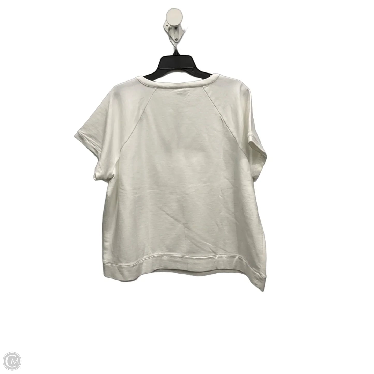 Top Short Sleeve Basic By J. Jill In White, Size: Xl