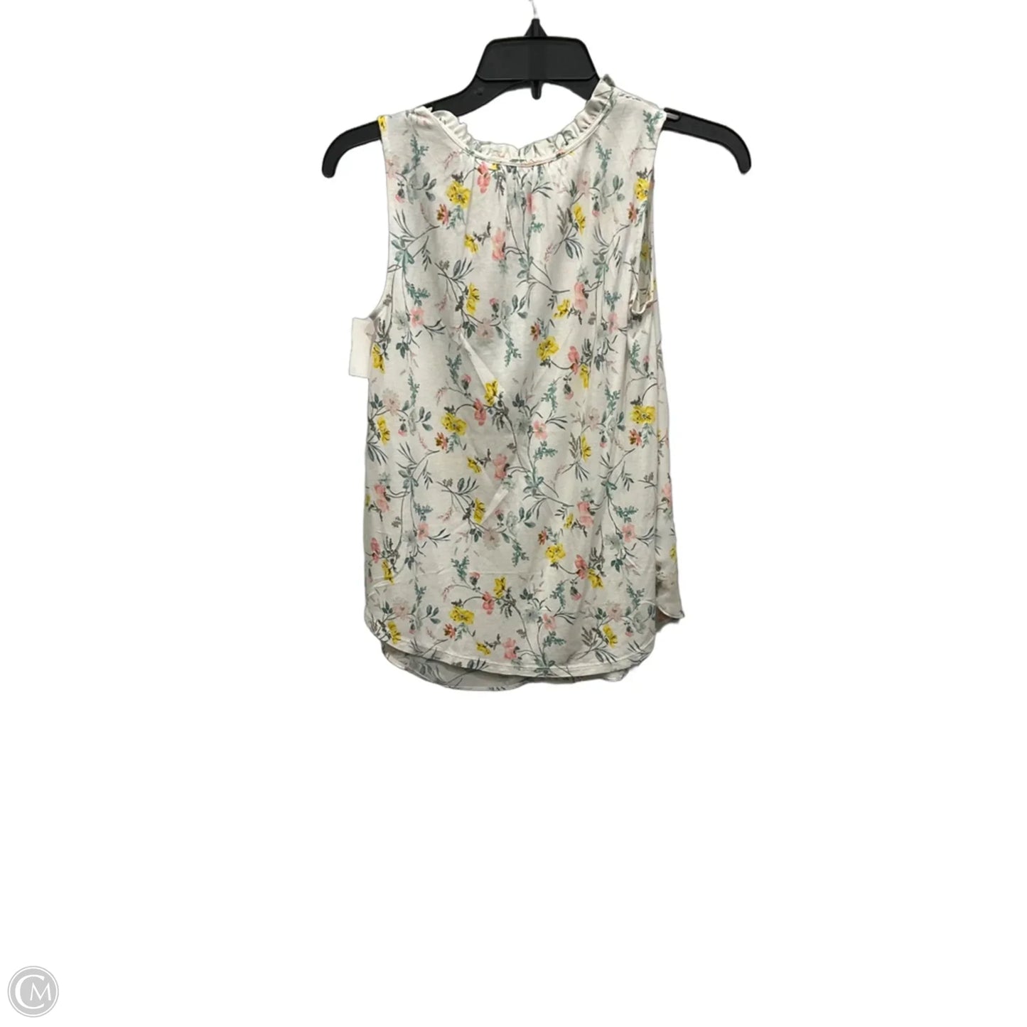 Top Sleeveless By Loft In Floral Print, Size: Xxs