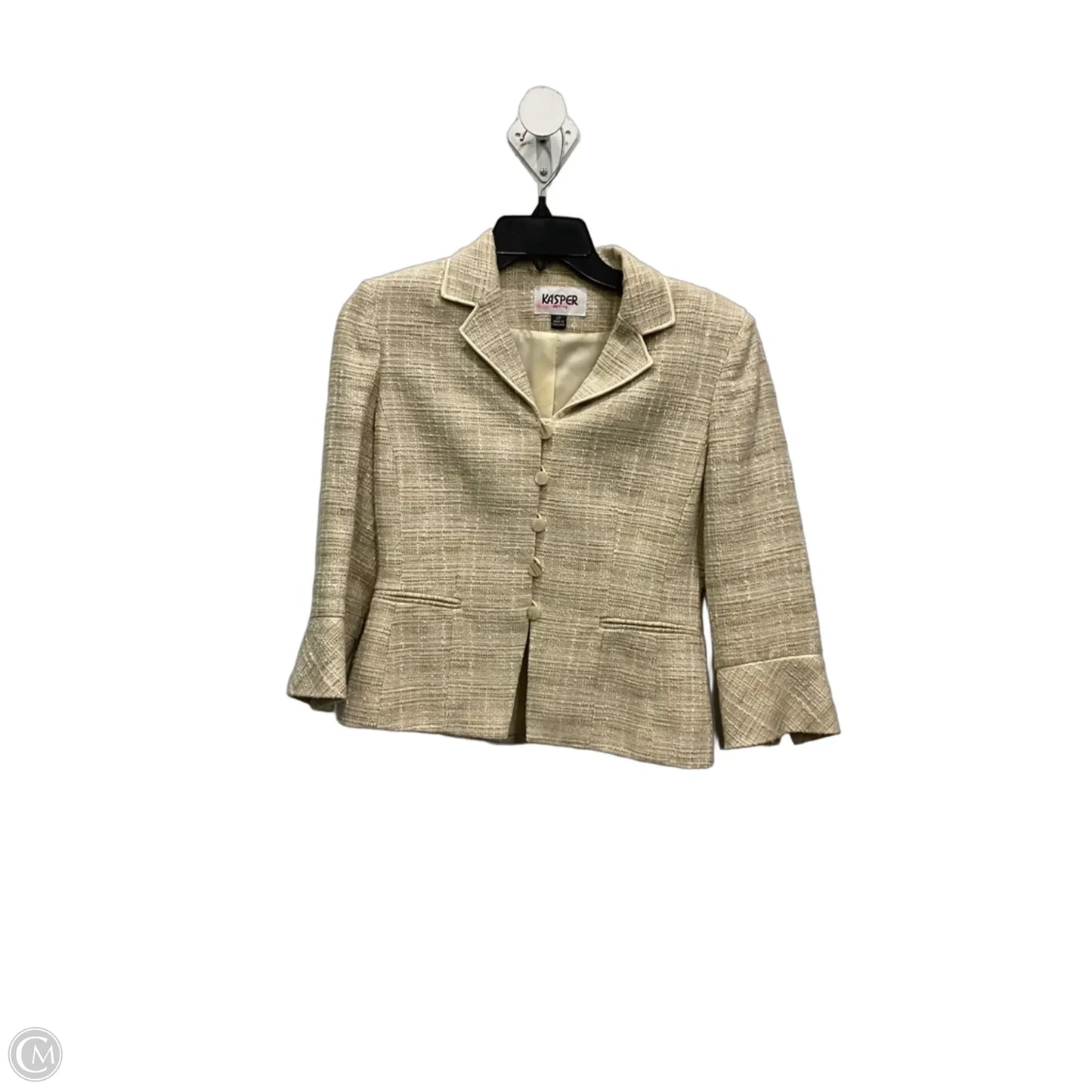 Pants Suit 2pc By Kasper In Tan, Size: 2