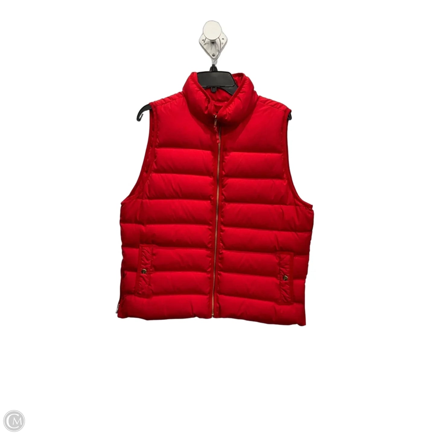 Vest Puffer & Quilted By J. Crew In Red, Size: Xl