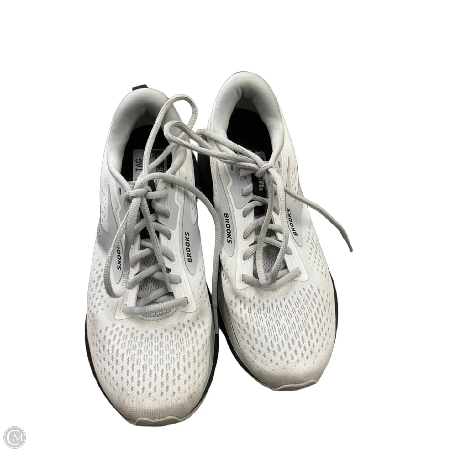 Shoes Athletic By Brooks In Black & White, Size: 8