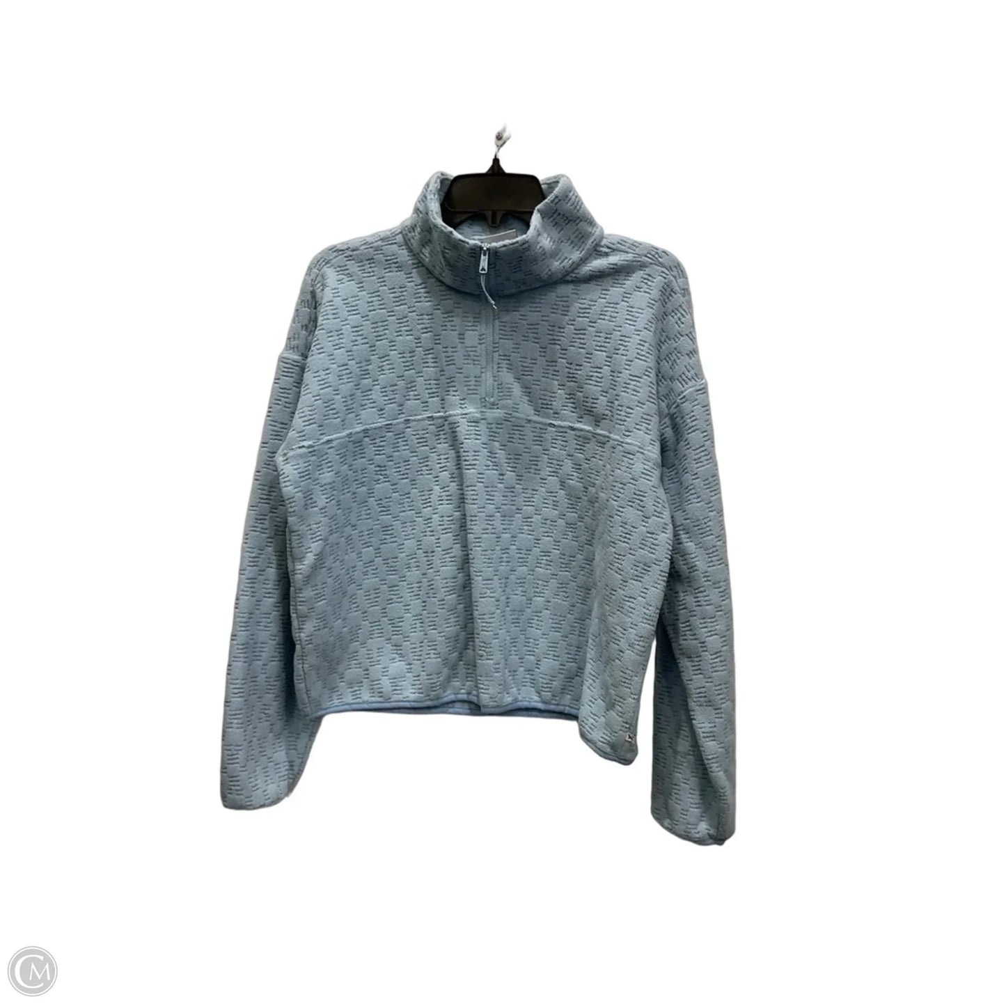 Athletic Sweatshirt Collar By Eddie Bauer In Blue, Size: M