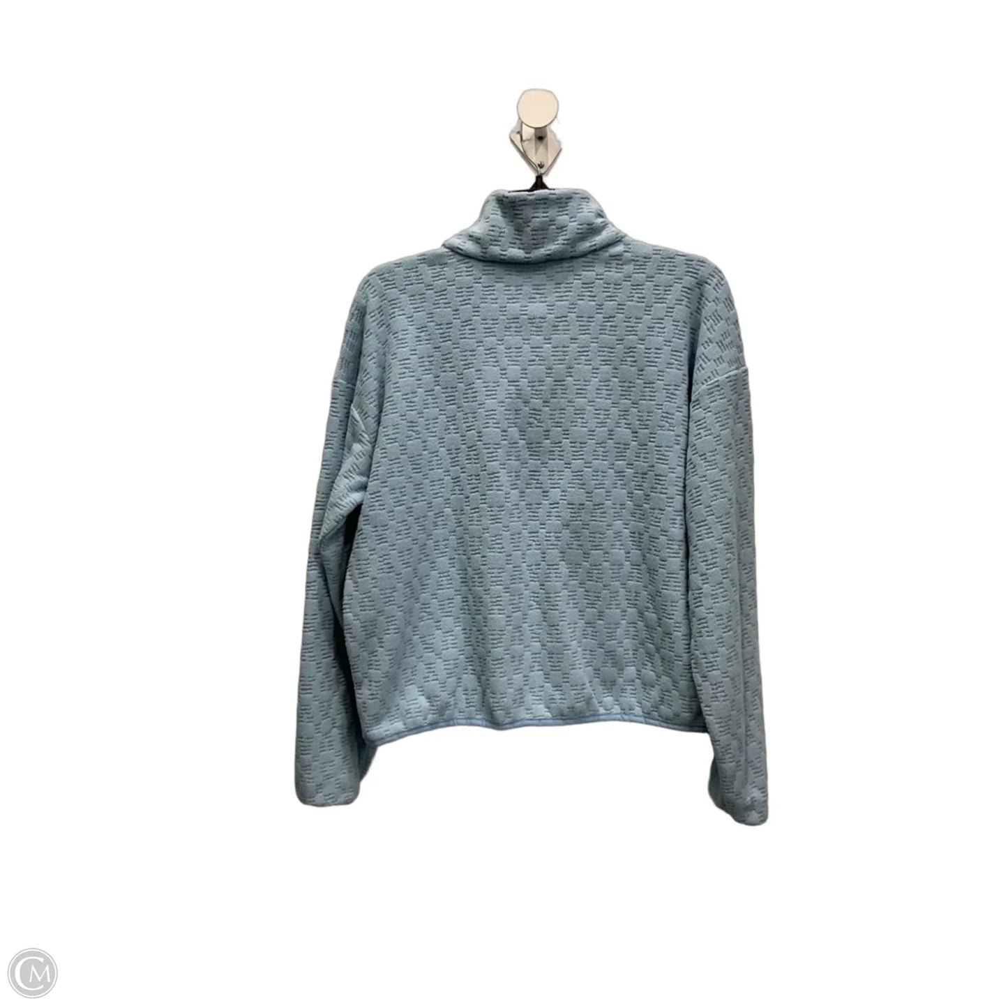 Athletic Sweatshirt Collar By Eddie Bauer In Blue, Size: M