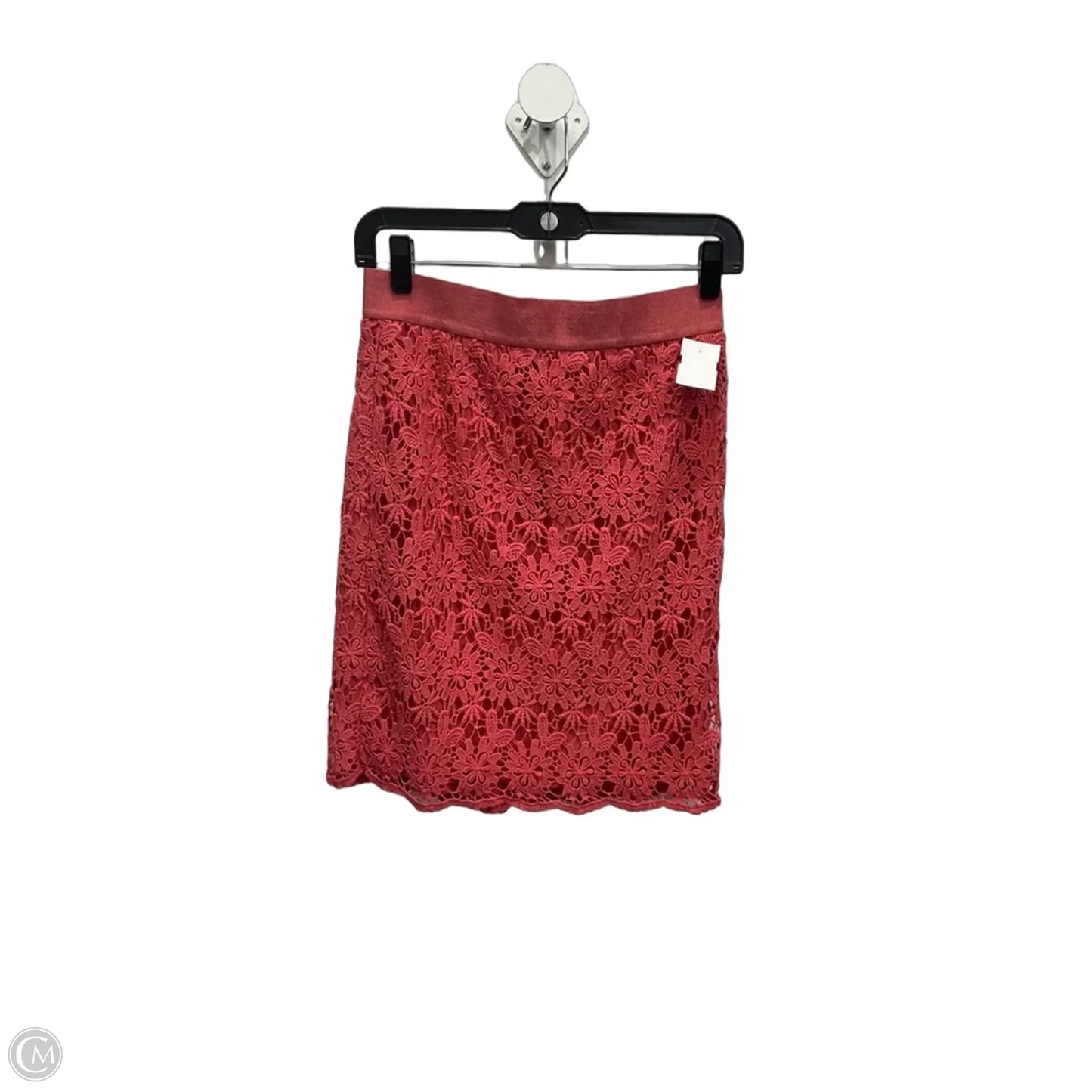 Skirt Midi By Ann Taylor In Pink, Size: 4p