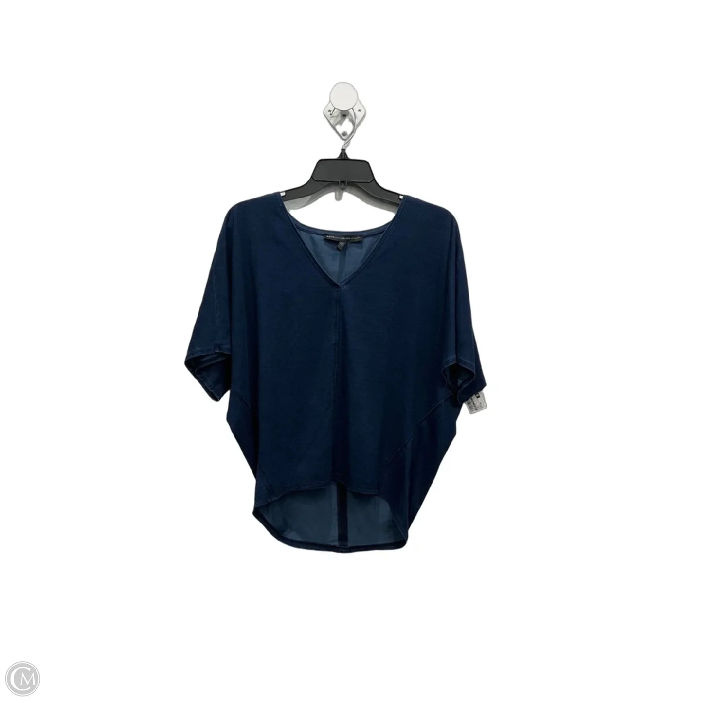 Top Short Sleeve By White House Black Market In Blue, Size: Xs