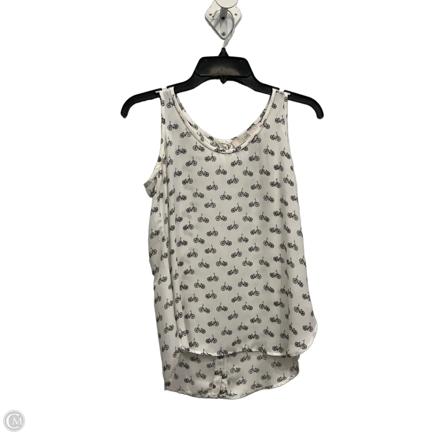 Top Sleeveless By Loft In Black & White, Size: Xs