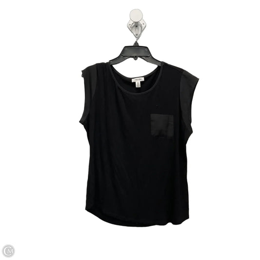 Top Sleeveless By Calvin Klein In Black, Size: L