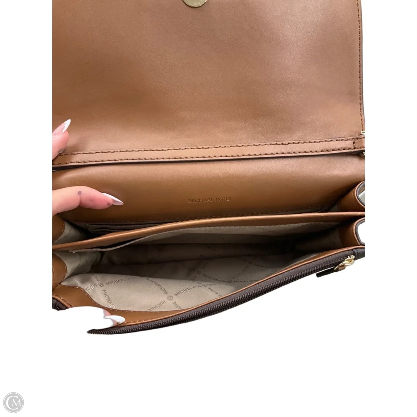 Crossbody Designer By Michael Kors, Size: Medium