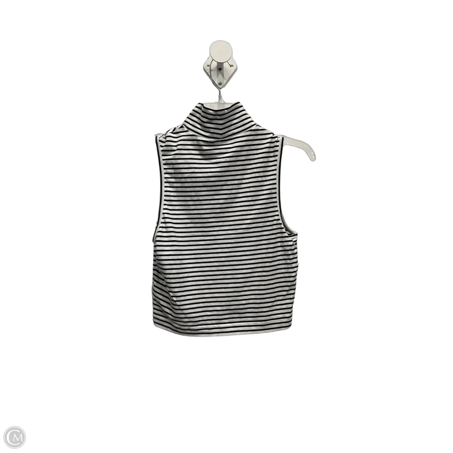 Top Sleeveless By Express In Striped Pattern, Size: M