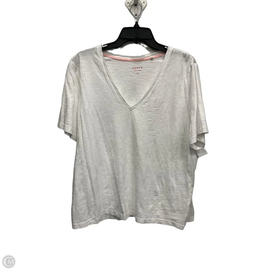 Top Short Sleeve Basic By Boden In White, Size: Xl