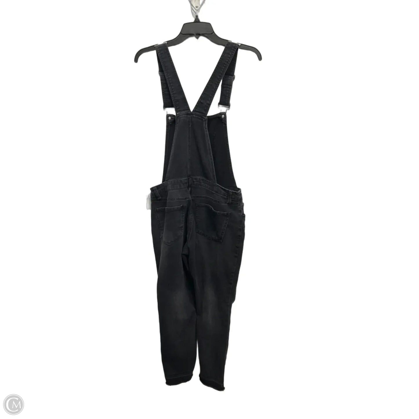 Overalls By Refuge In Black Denim, Size: L