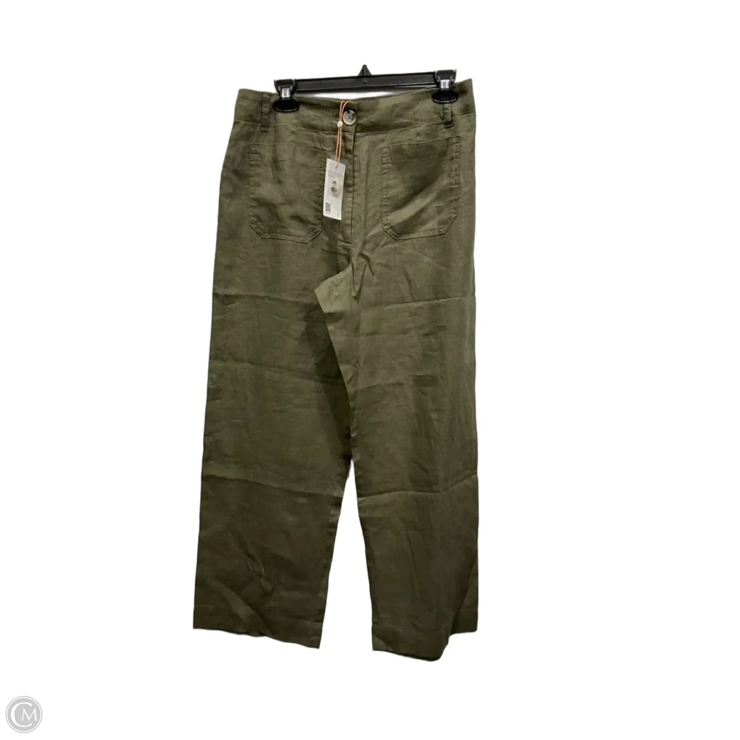 Pants Linen By Quince In Green, Size: 10