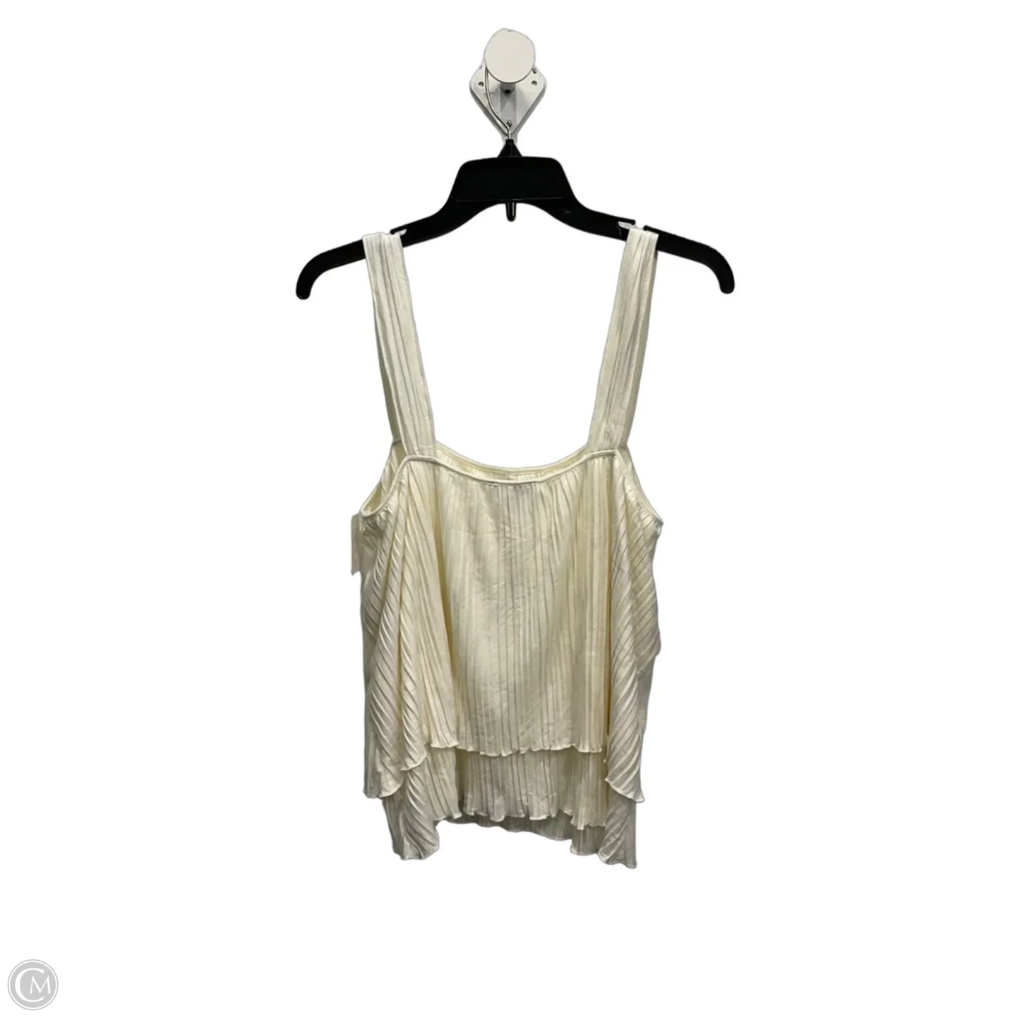 Top Sleeveless By Express In White, Size: L