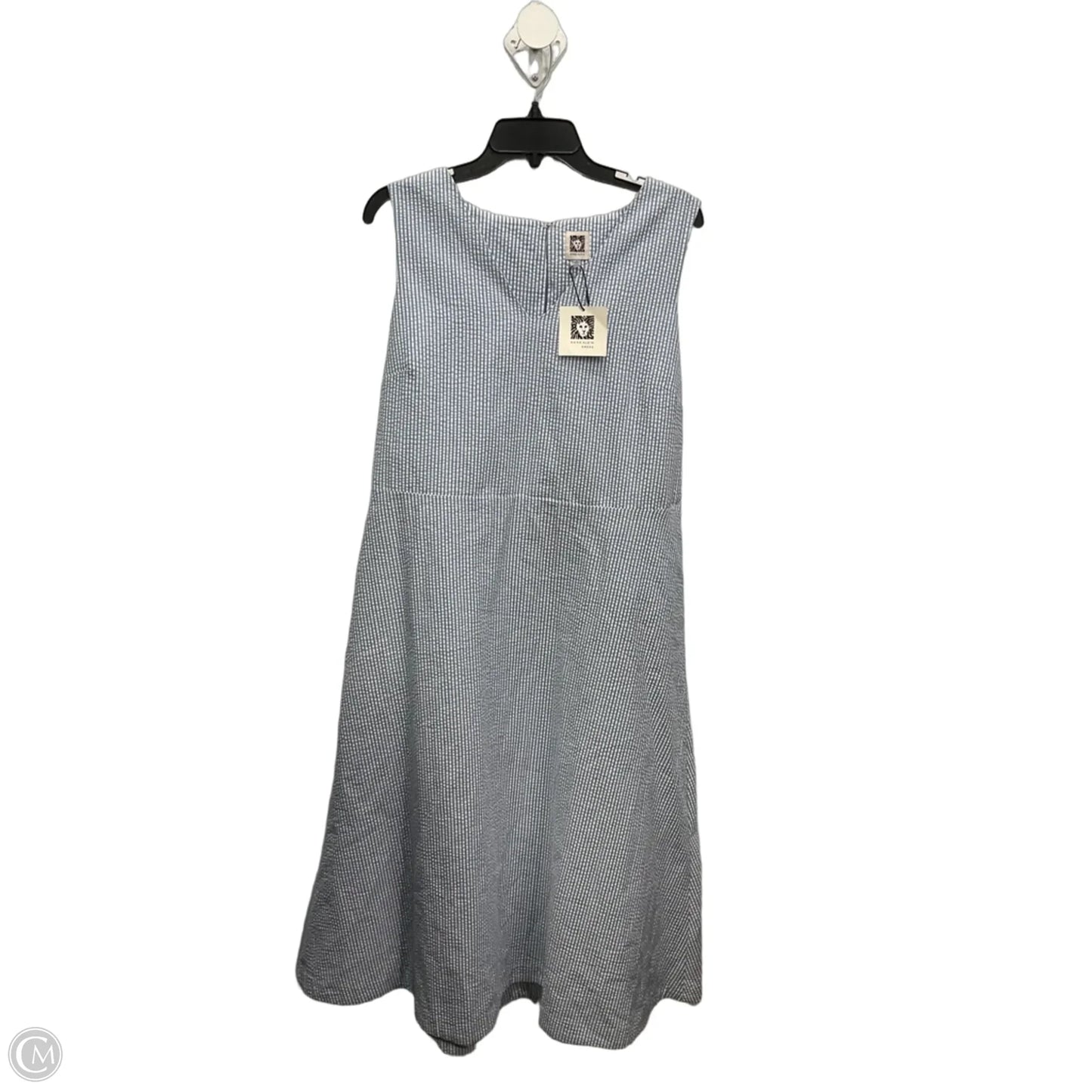 Dress Casual Maxi By Anne Klein In Striped Pattern, Size: L