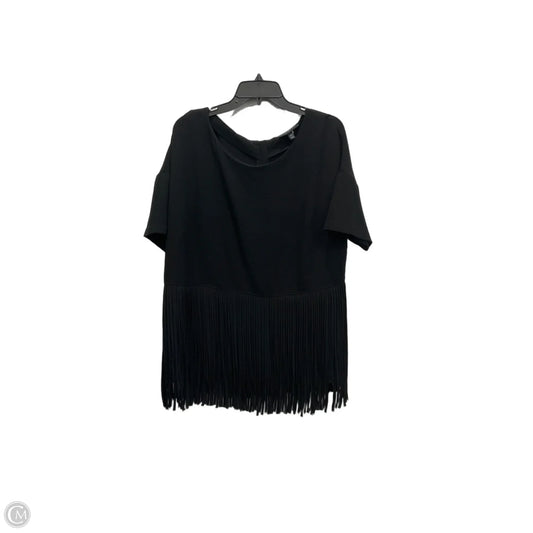 Top Short Sleeve By Lane Bryant In Black, Size: 1x