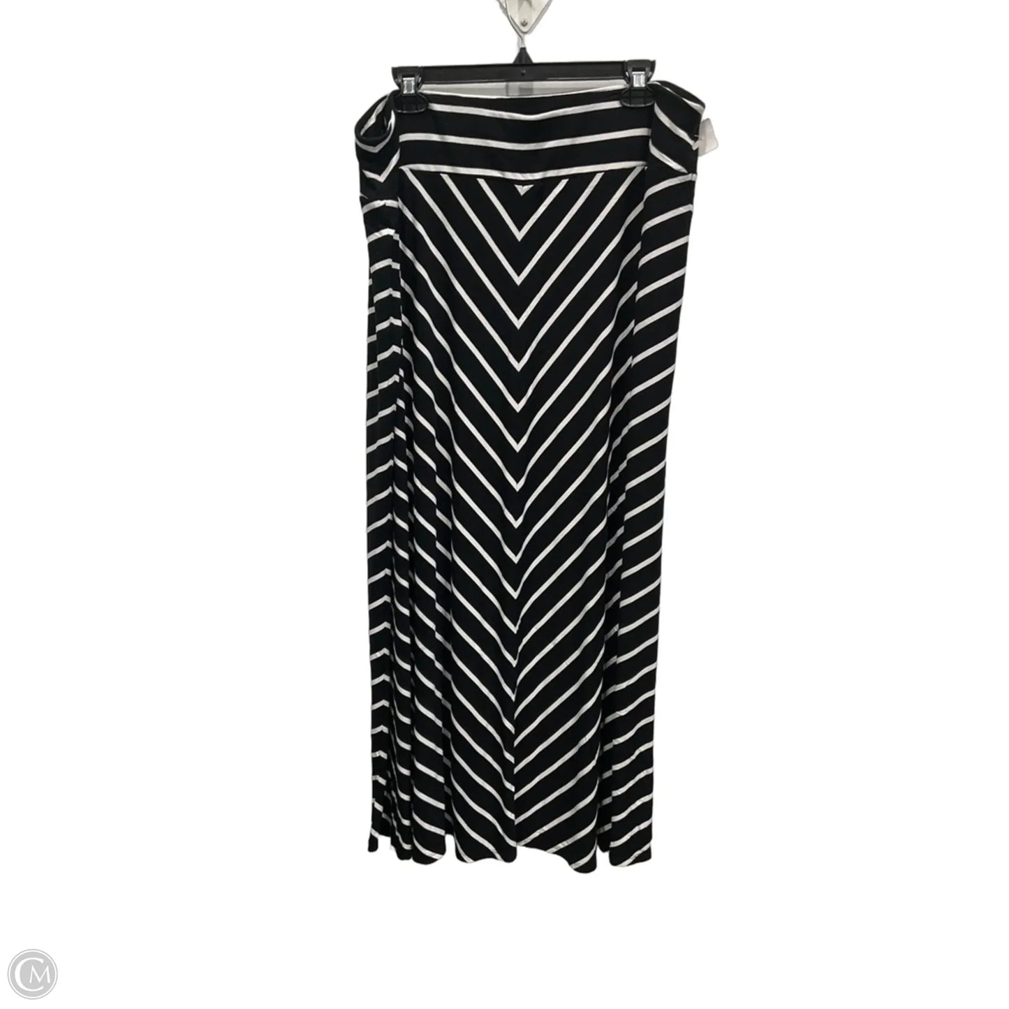 Skirt Maxi By Talbots In Black & White, Size: 18