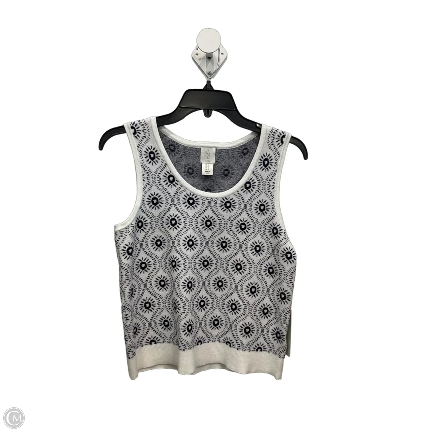 Top Sleeveless By Joie In Blue & White, Size: S
