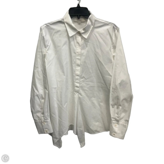 Top Long Sleeve By Loft In White, Size: S