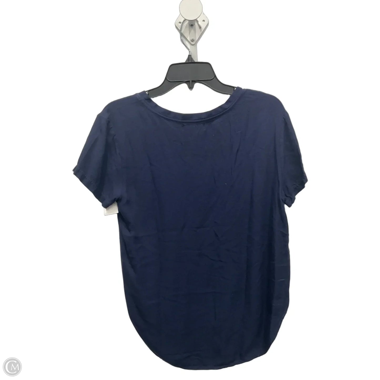 Top Short Sleeve Basic By Cloth & Stone In Blue, Size: M