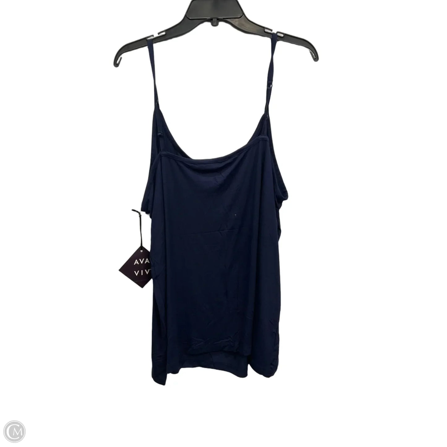Top Cami By Ava & Viv In Navy, Size: 3x