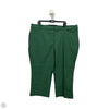 Capris By Lane Bryant In Green, Size: 24
