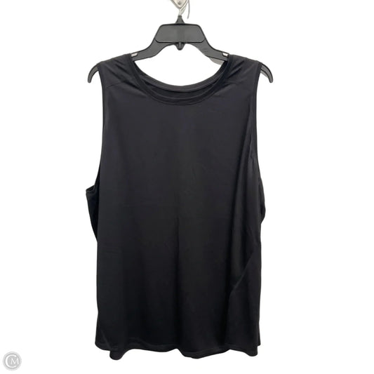 Athletic Tank Top By Tek Gear In Black, Size: 3x