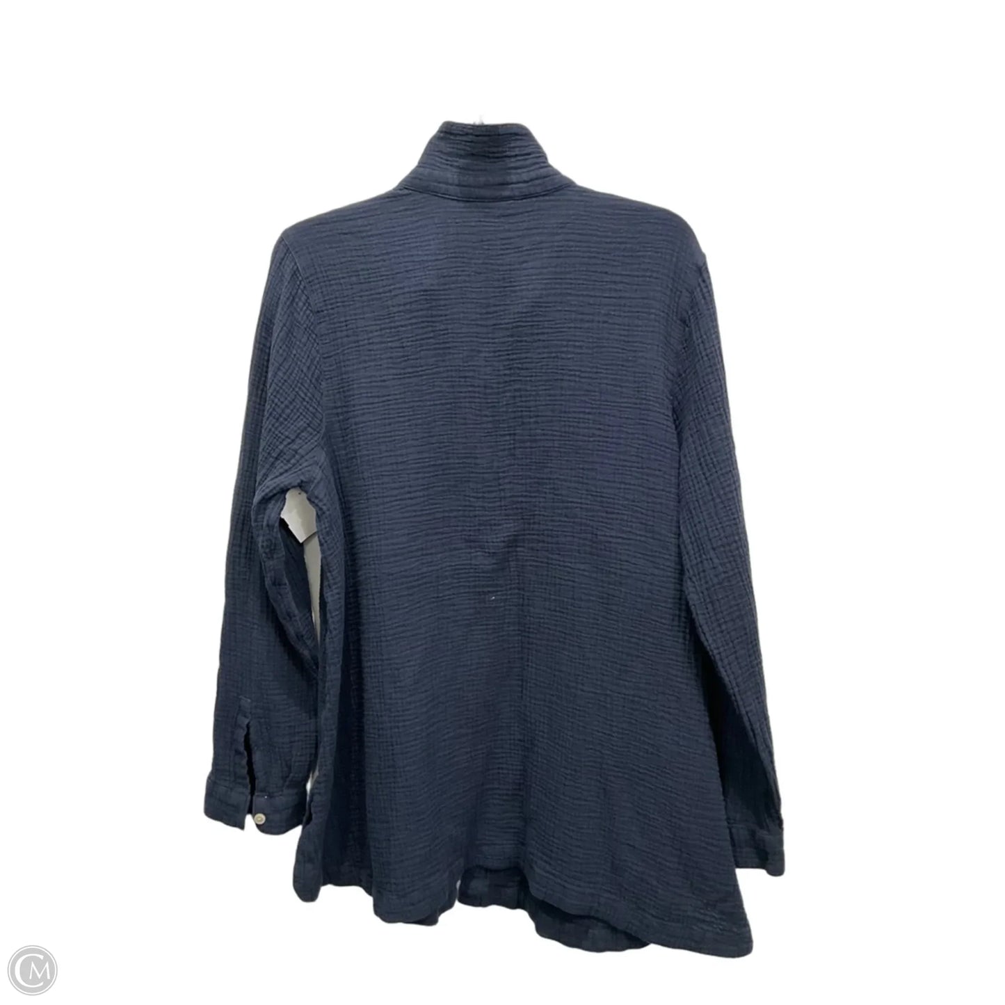 Blouse Long Sleeve By J. Jill In Navy, Size: L