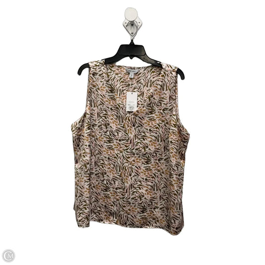 Top Sleeveless By Nine West In Multi-colored, Size: Xxl