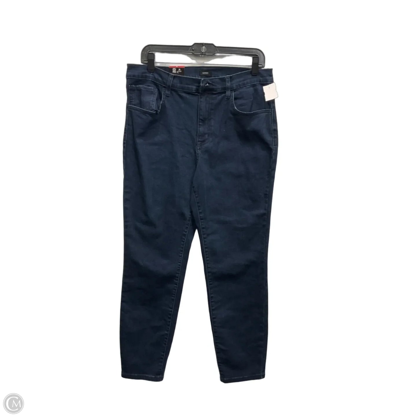 Jeans Skinny By Express In Blue Denim, Size: 14