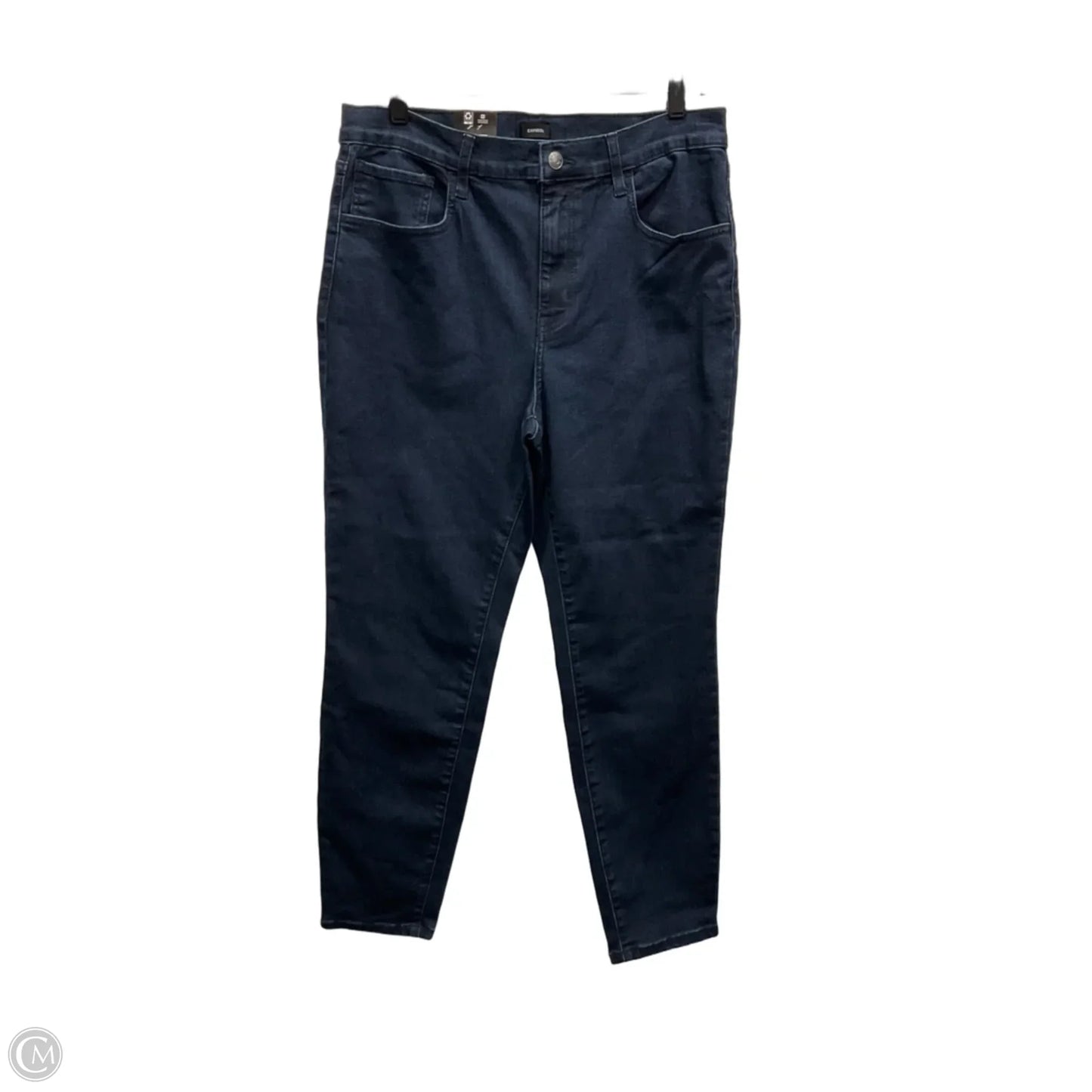 Jeans Skinny By Express In Blue Denim, Size: 14